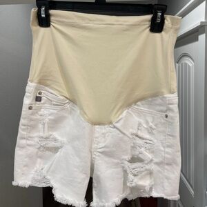 White shorts, maternity, size medium, like new